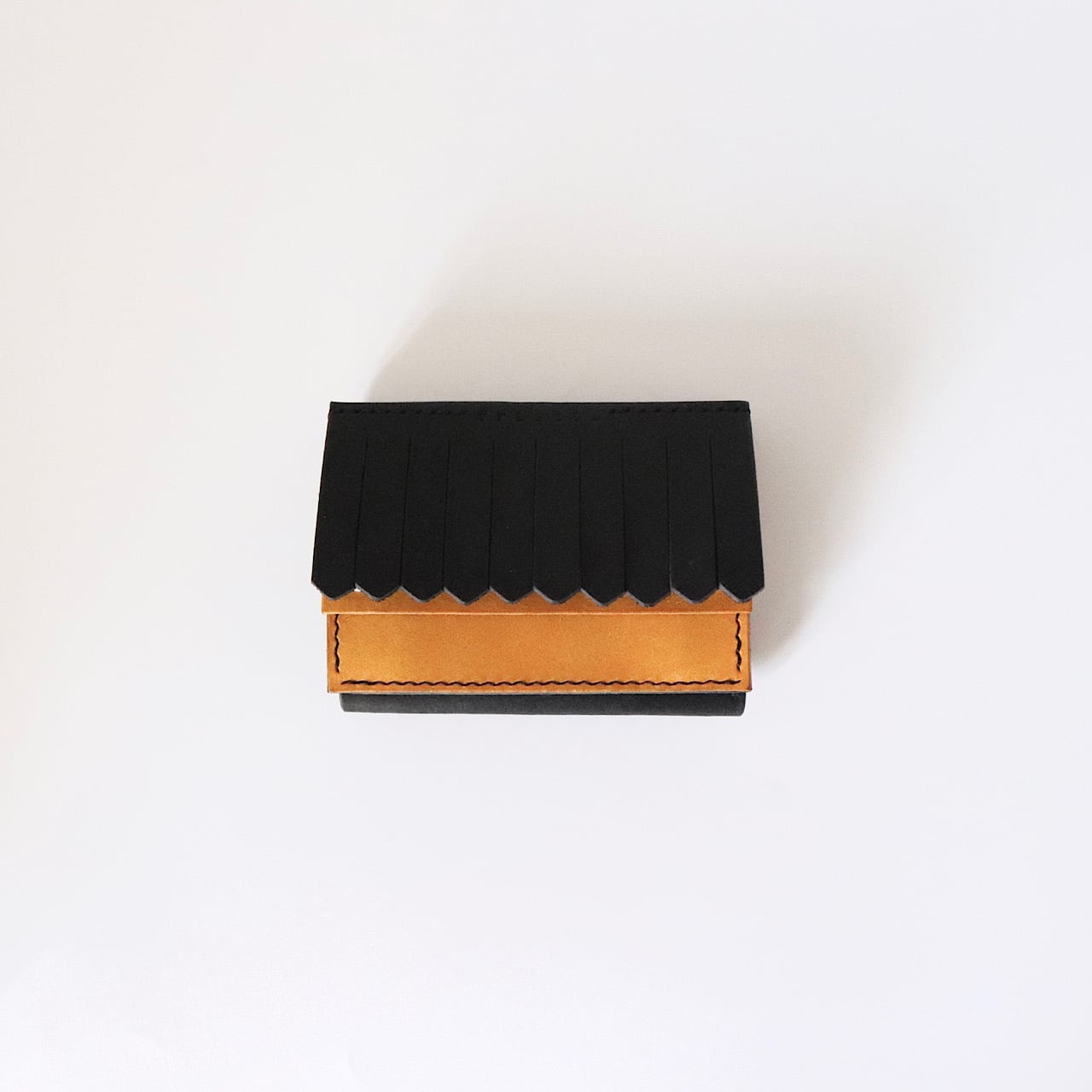 by color fringe wallet