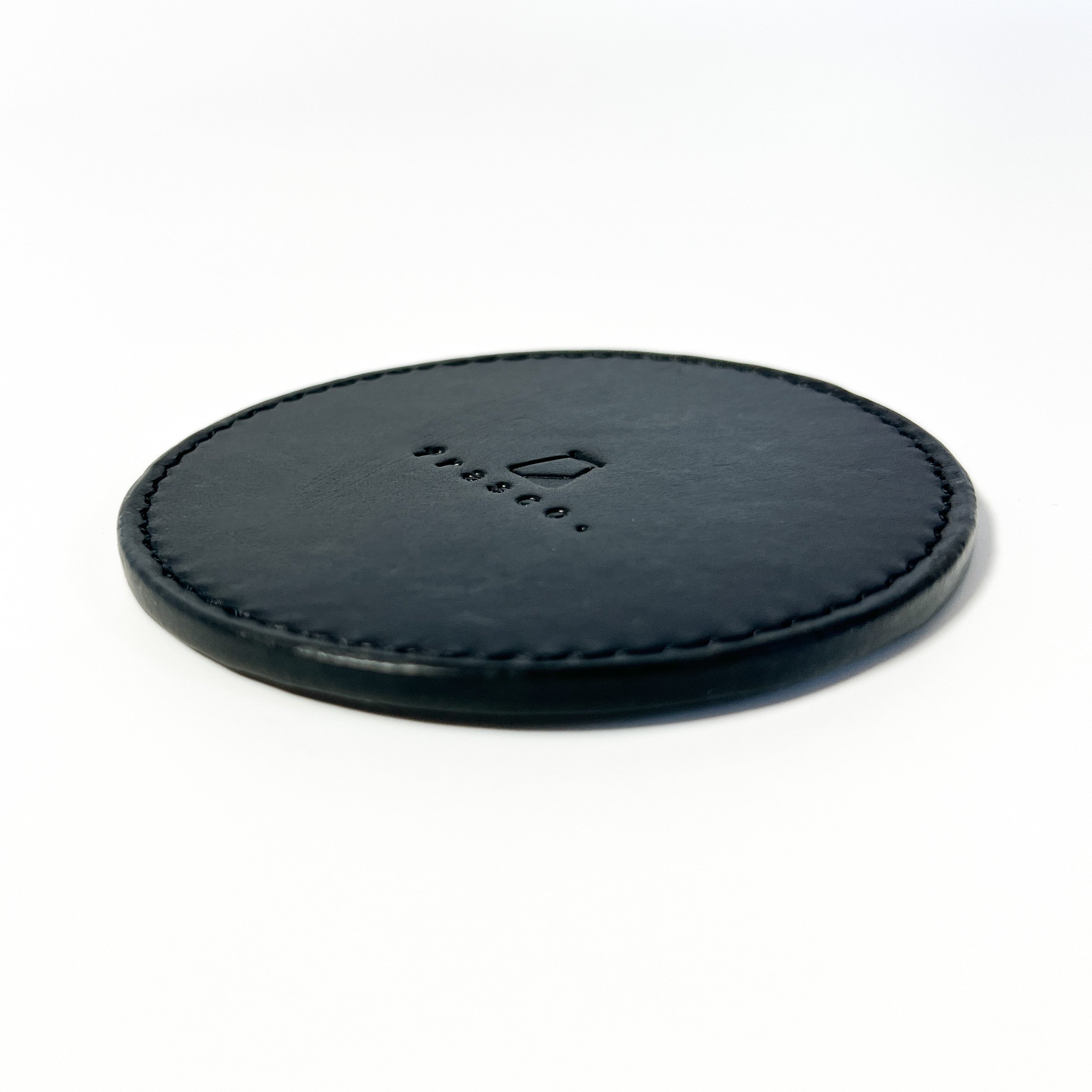 leather coaster