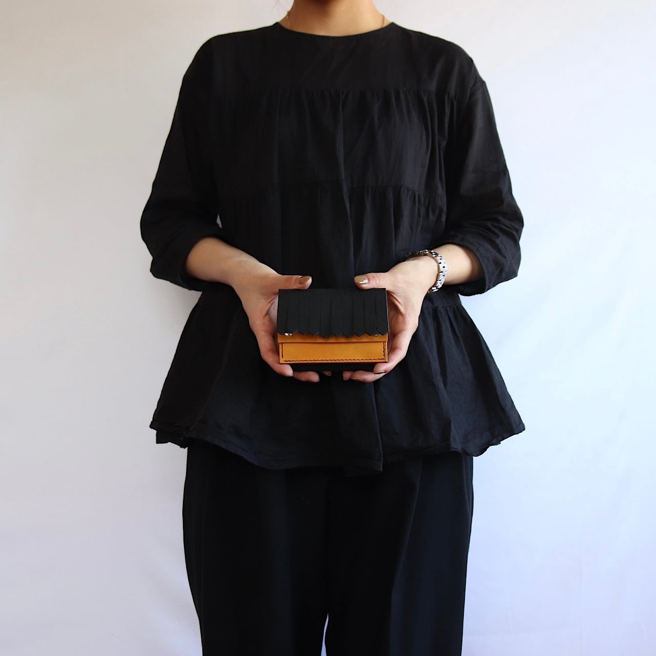 by color fringe wallet