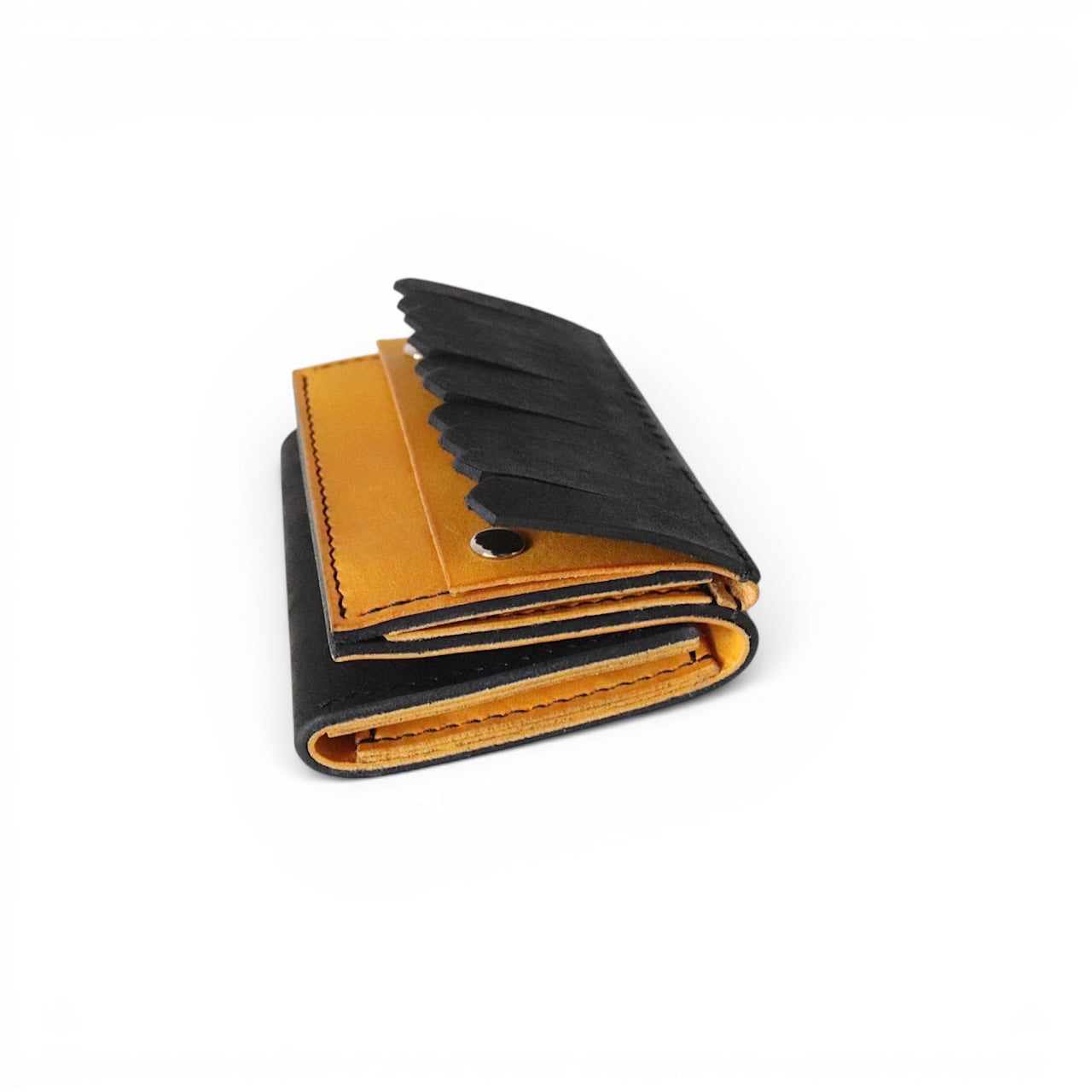 by color fringe wallet