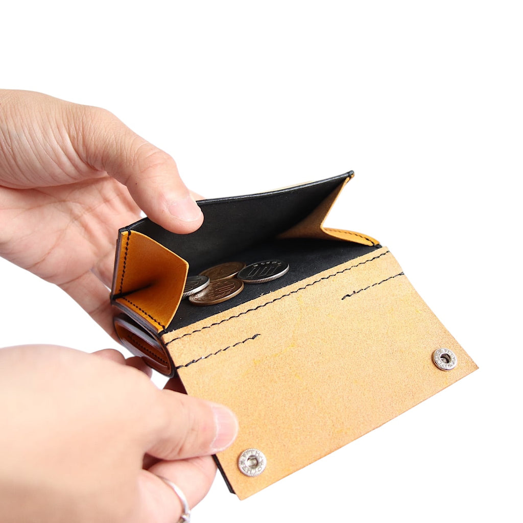 by color fringe wallet