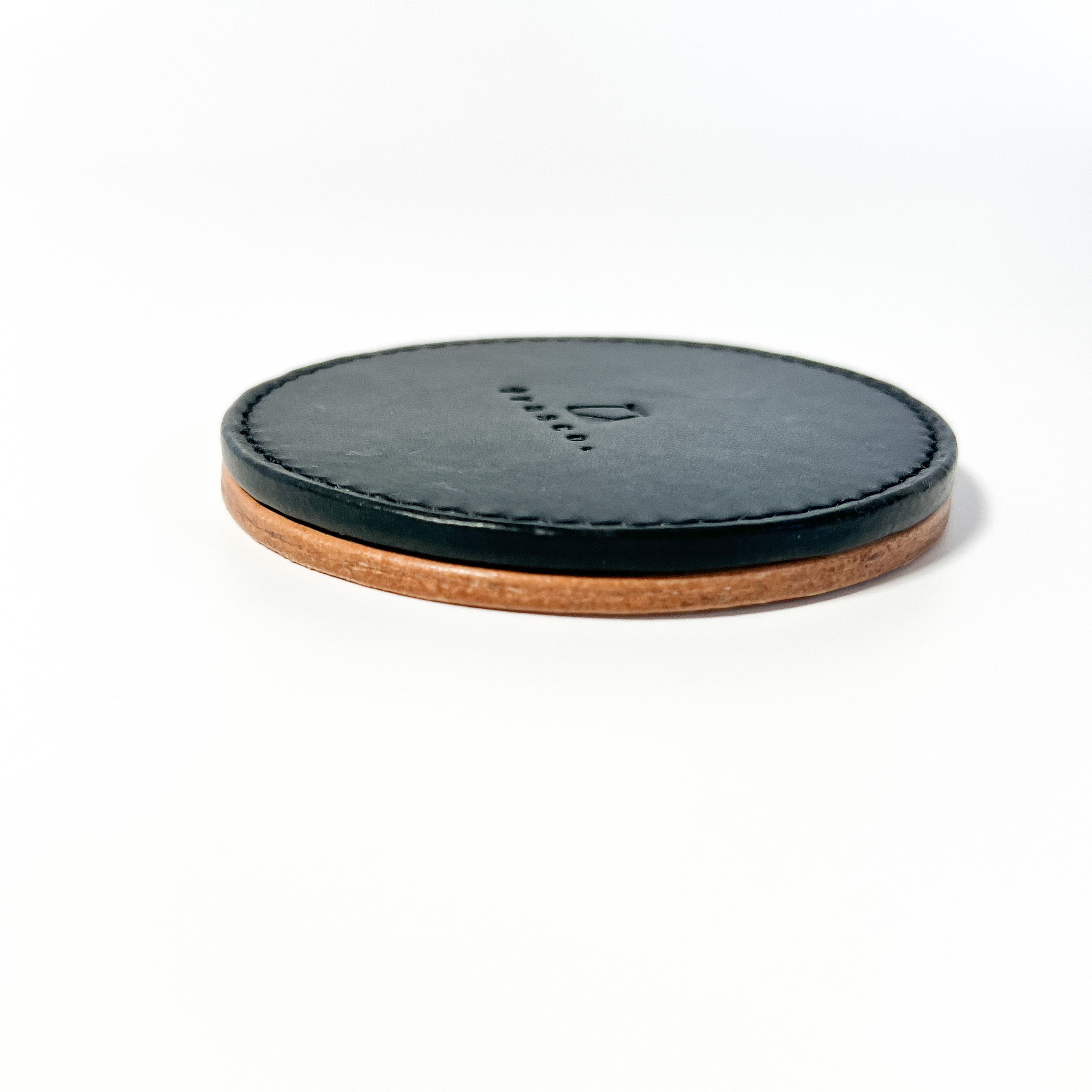 leather coaster