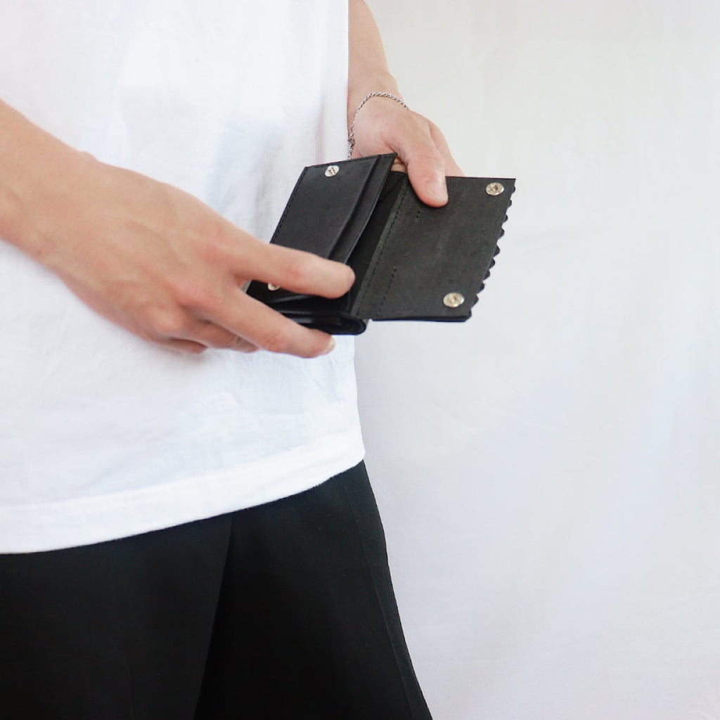 black fringe wallet