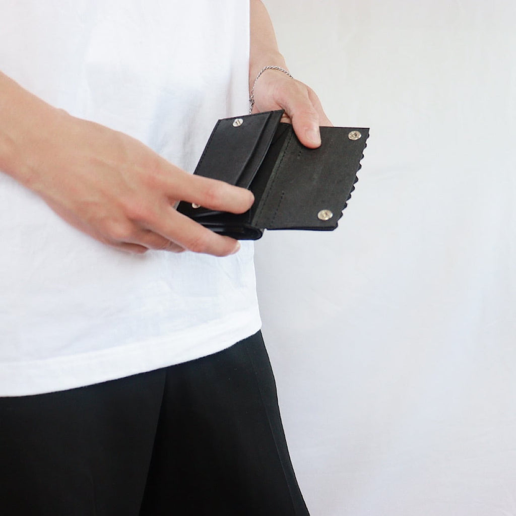 black fringe wallet