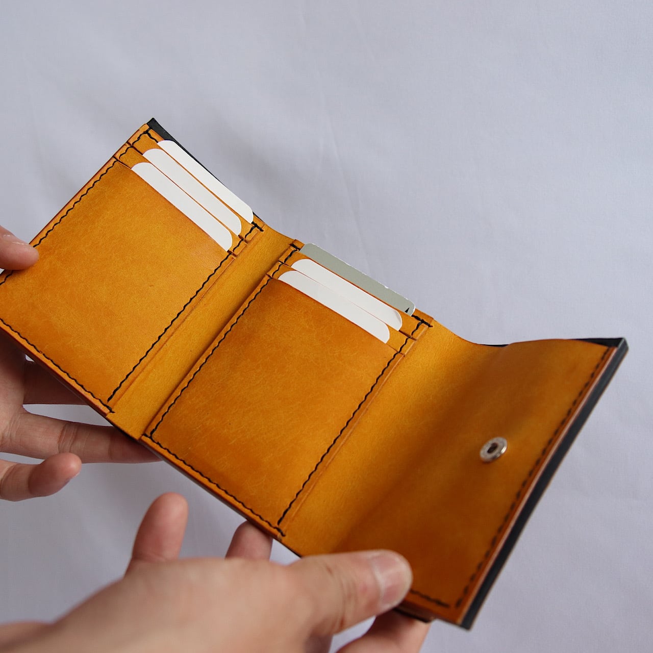 by color fringe wallet