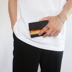 by color fringe wallet